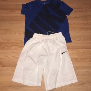 Nike white shorts